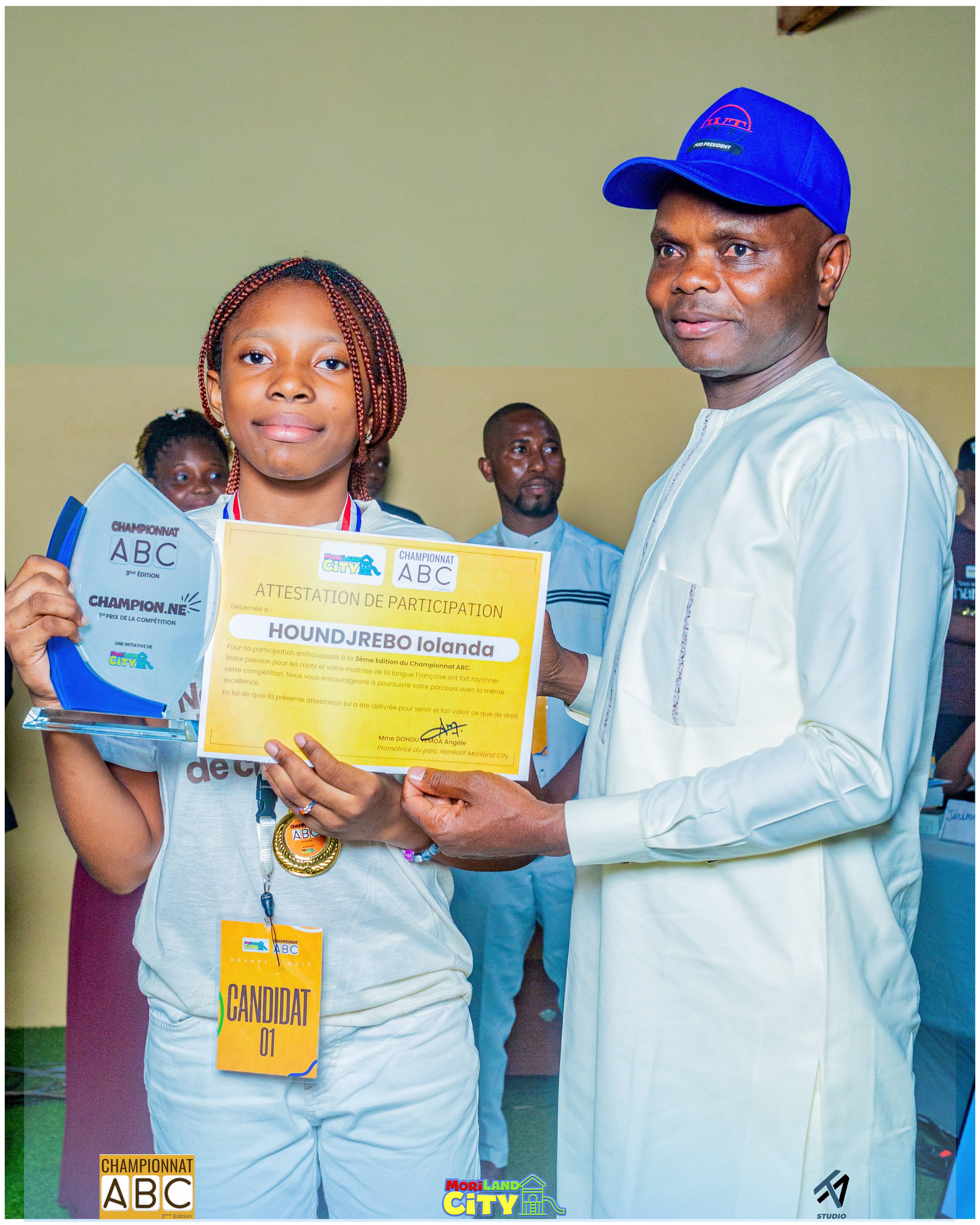 Finale Championnat ABC : Iolanda Houndjrèbo remporte la finale